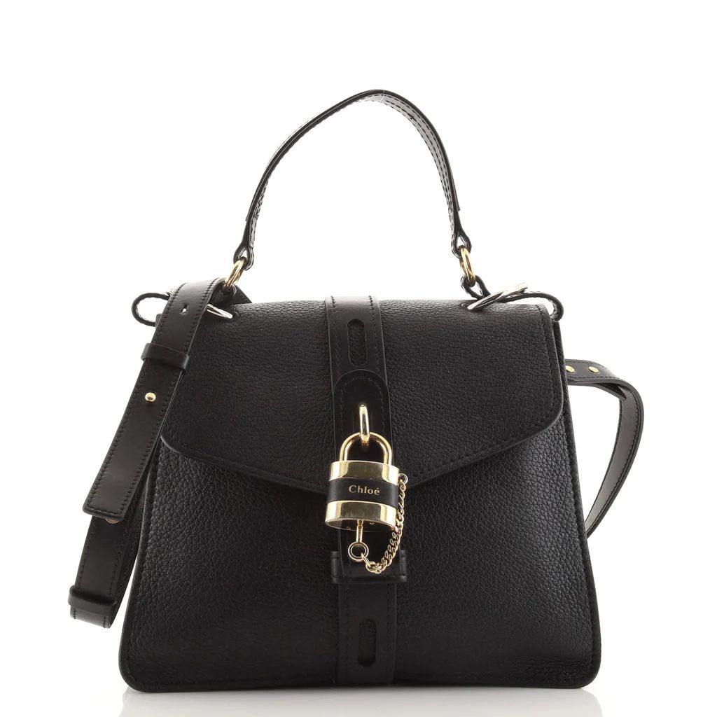 Chloe Aby Day Bag Leather Medium Black 1137222 | Rebag