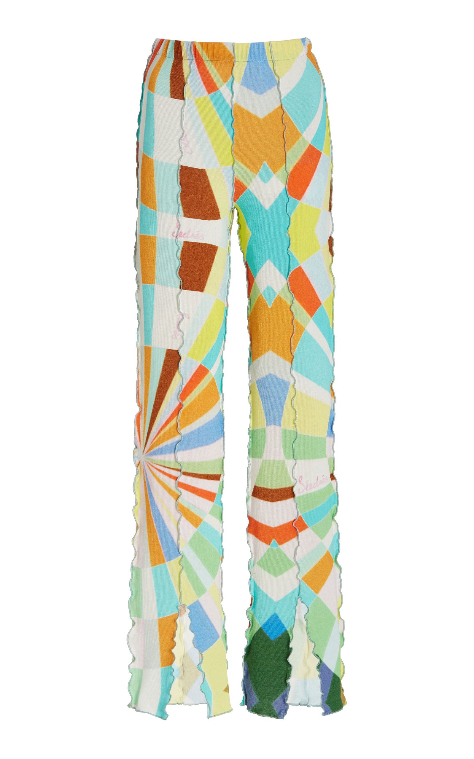 Mult Kaleidescope-Print Jersey Slim-Leg Pants | Moda Operandi (Global)