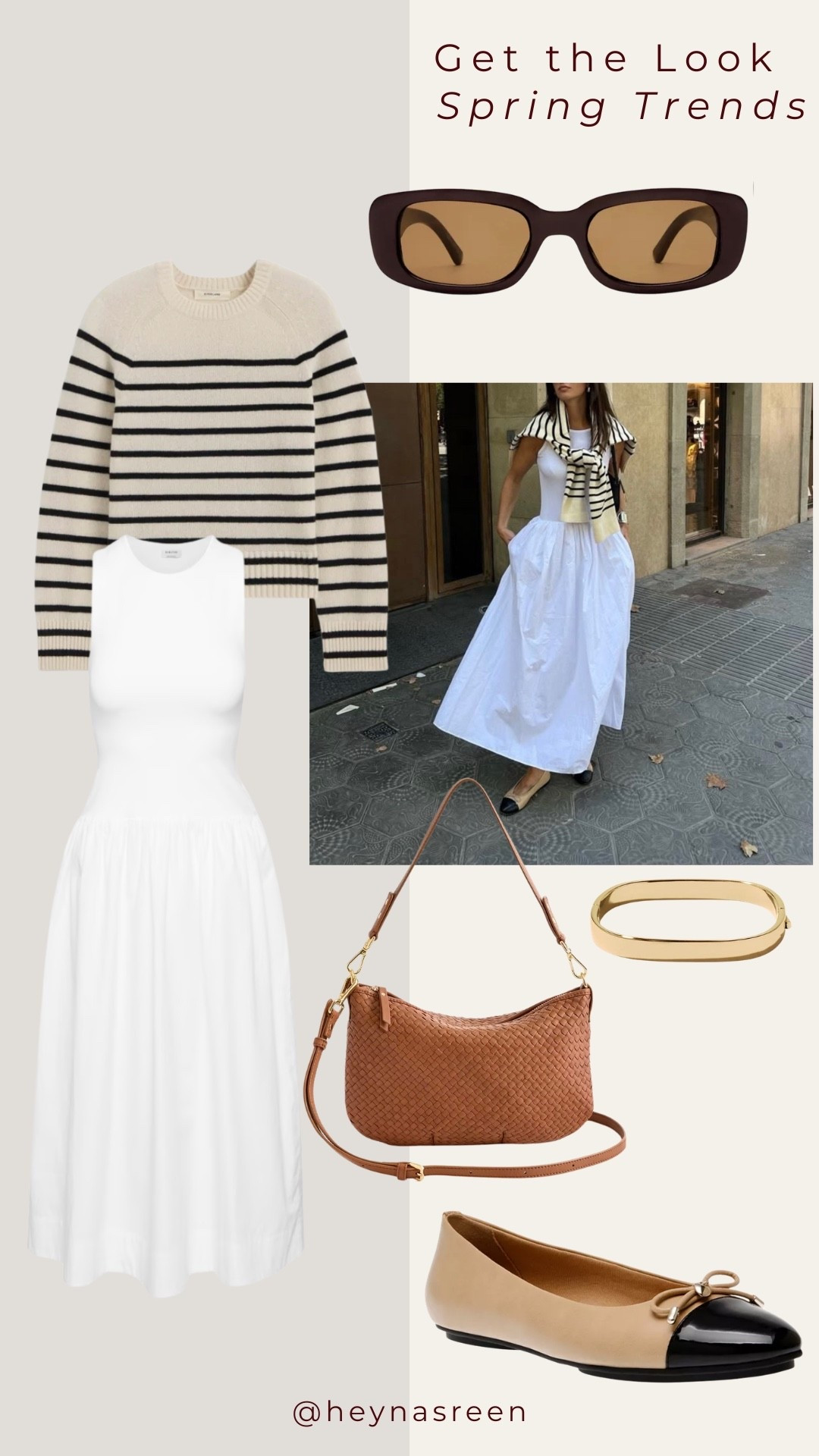 I love a drop wait dress and I also love a stripped sweater. 