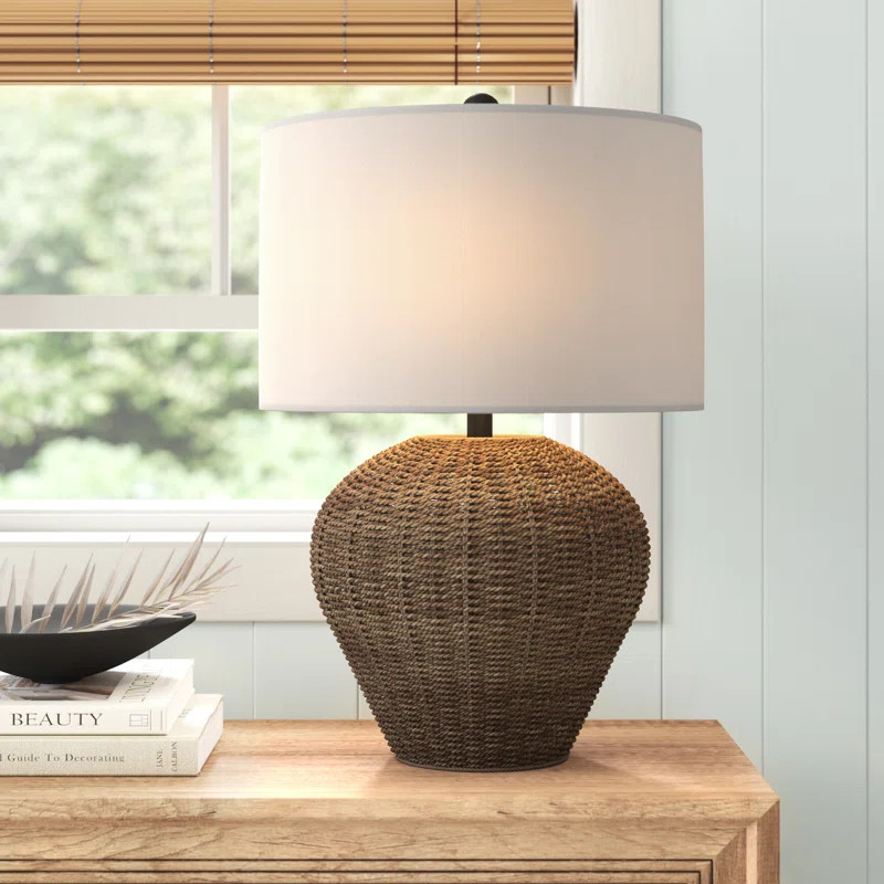 Carlita Wicker/Rattan Table Lamp | Wayfair North America
