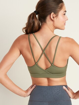 Light Support Strappy Sports Bra for Women | Old Navy (CA)