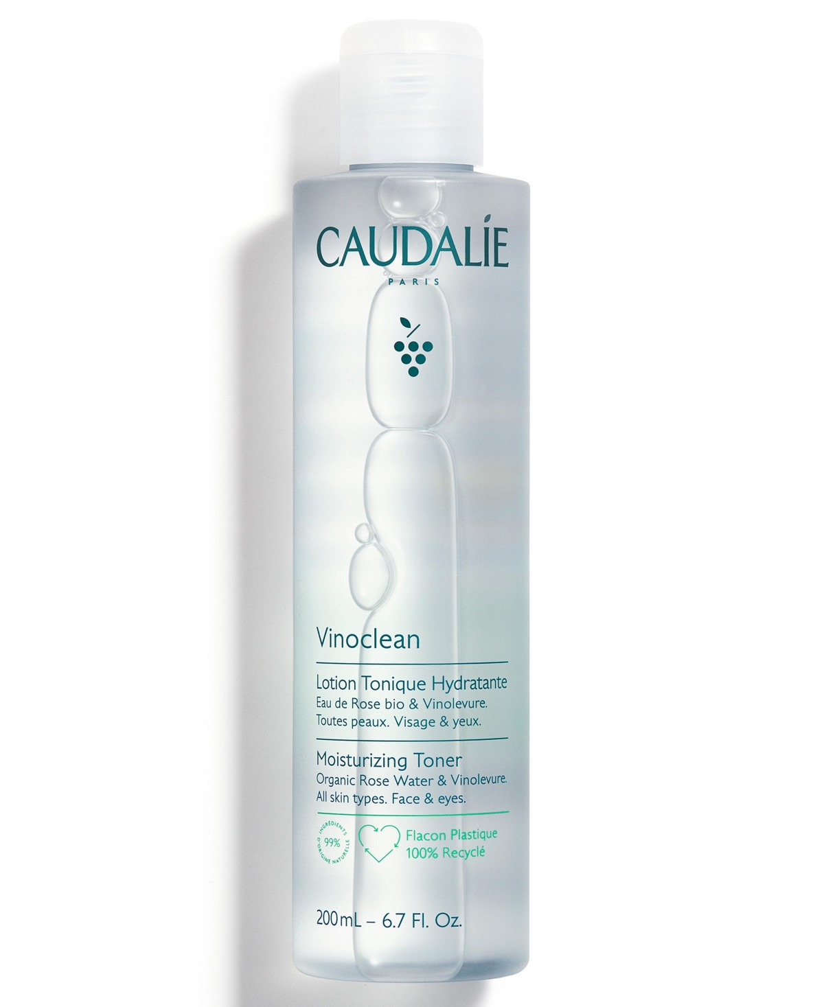 Caudalie Vinoclean Moisturizing Toner With Rose Water, 6.7-oz. | Macy's