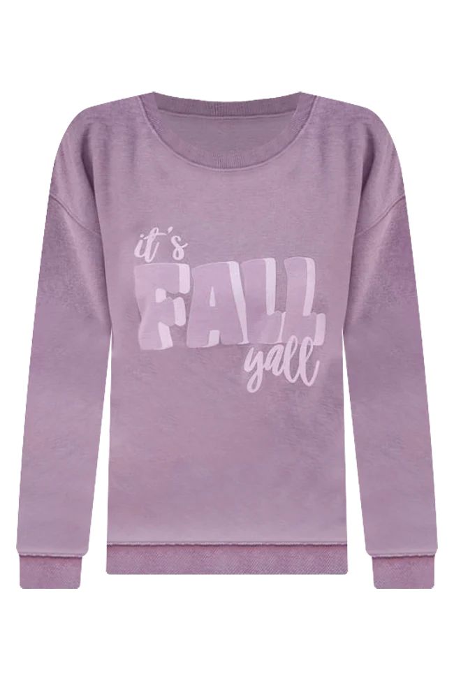 It's Fall Yall Shady Mauve Graphic Sweatshirt | Pink Lily