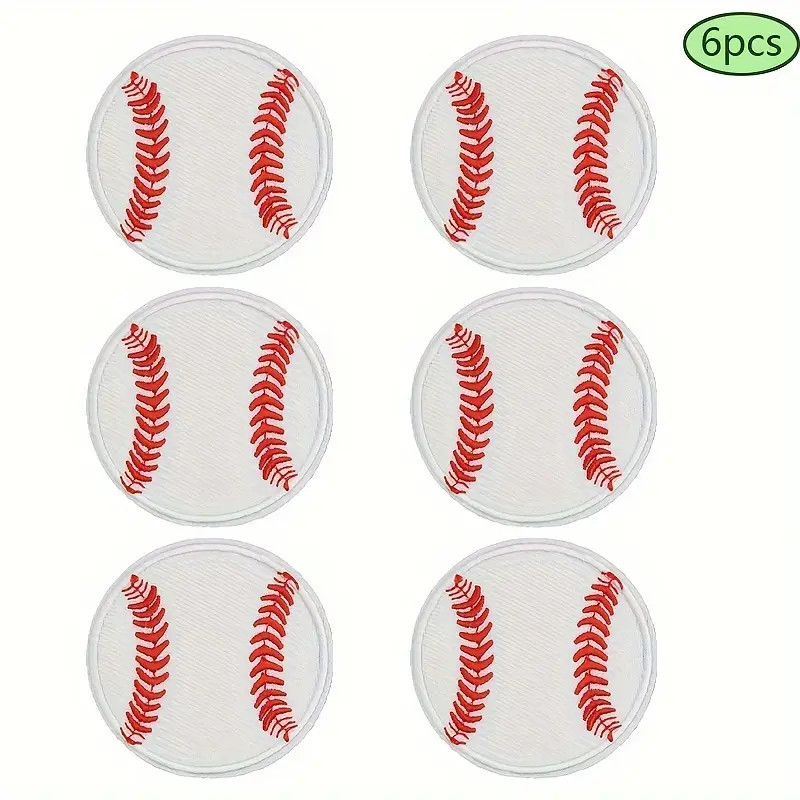 Baseball Embroidered Iron Patches White Red Appliques Hats - Temu | Temu Affiliate Program