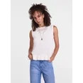Scenario Women's Texture Peplum Tank Sweater, Lightweight, Sizes XS-XXXL | Walmart (US)