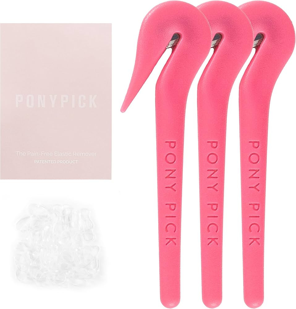THE PONY PICK Hair Elastic Rubber Bands Cutter Tool – Easy To Use, Pain Free, No Hair Damage ... | Amazon (US)