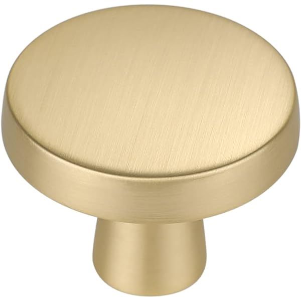 OYX 6Pack Brushed Gold Cabinet Knobs Gold Cabinet Knobs,Soft Gold Knobs for Kitchen Cabinet Hardware | Amazon (US)