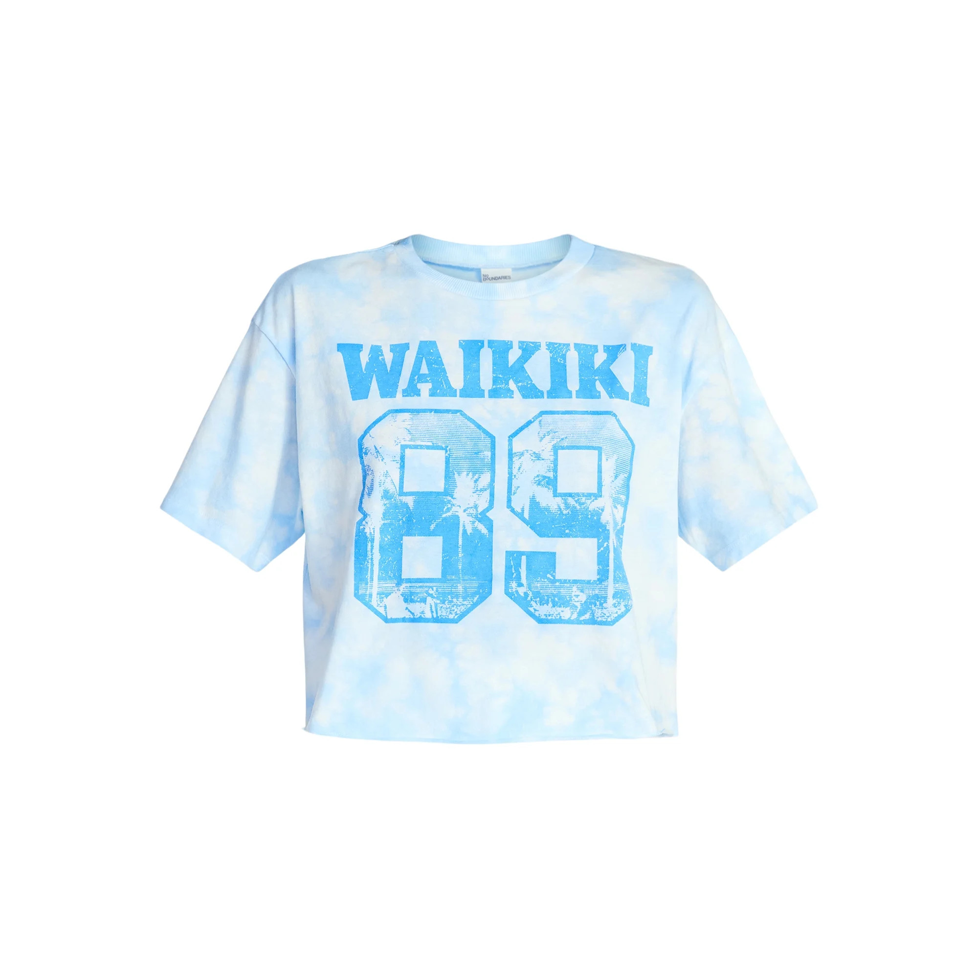 No Boundaries Boxy Cropped Graphic Tee, Women's XXS-XXL | Walmart (US)