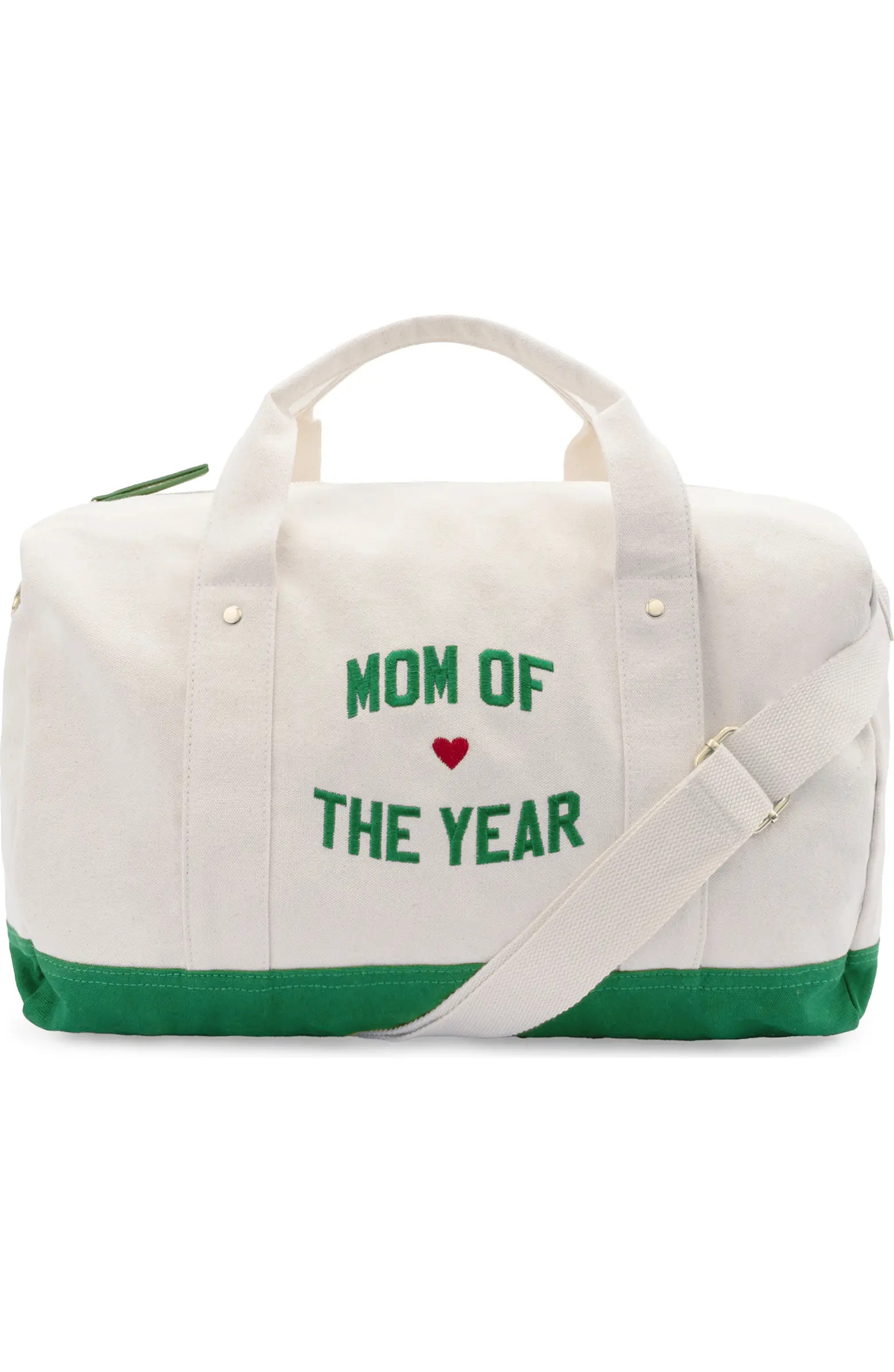 Mom of the Year Embroidered Canvas Duffle Bag | Nordstrom