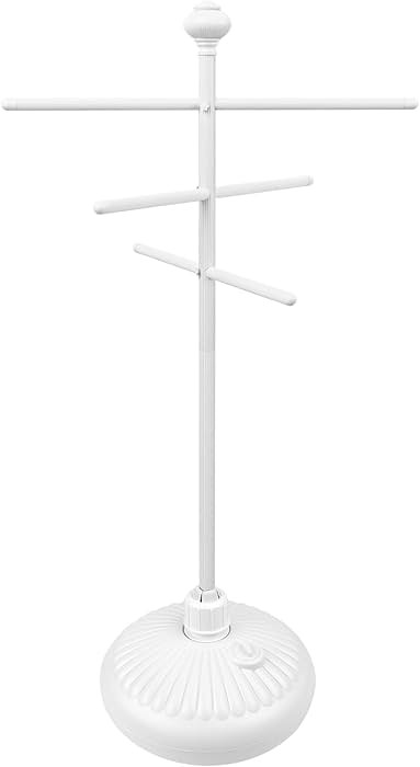 Hestiasko Pool Towel Rack Outdoor, 59" Metal Outdoor Towel Rack for Hot Tub with 3 Adjustable Bar... | Amazon (US)