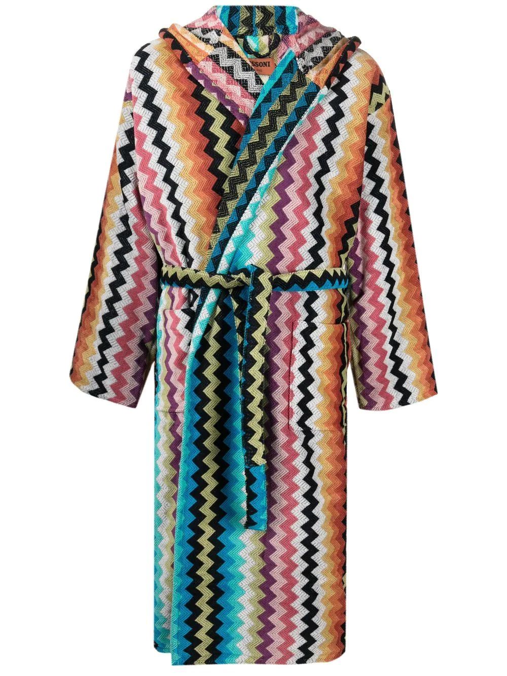 zig-zag print pattern robe | Farfetch Global