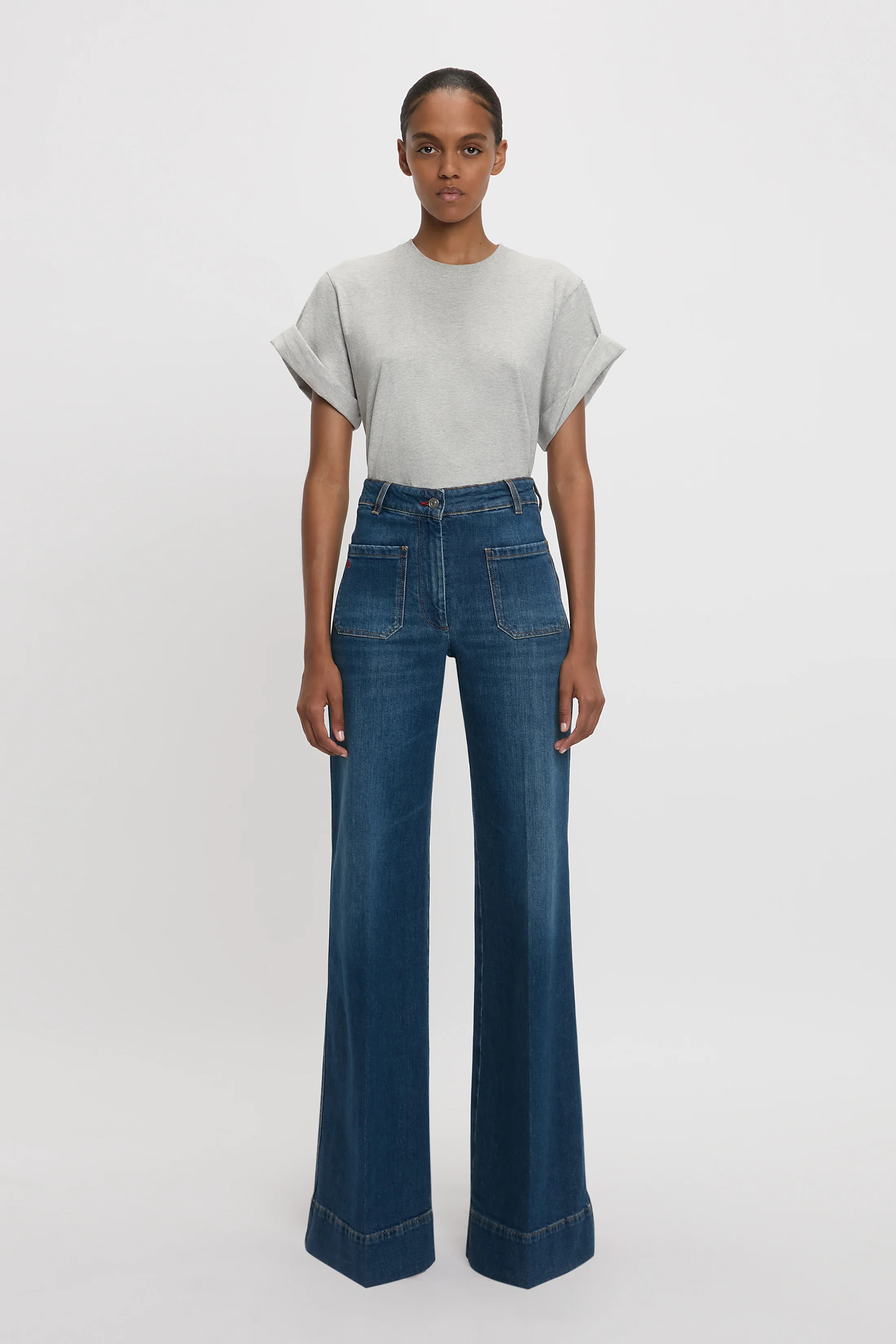 Alina Jean in Dark Vintage Wash | Victoria Beckham UK