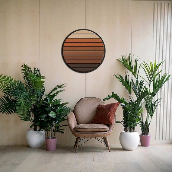 Wood wall art geometric minimal Sunset wooden wall art Wood | Etsy | Etsy (US)