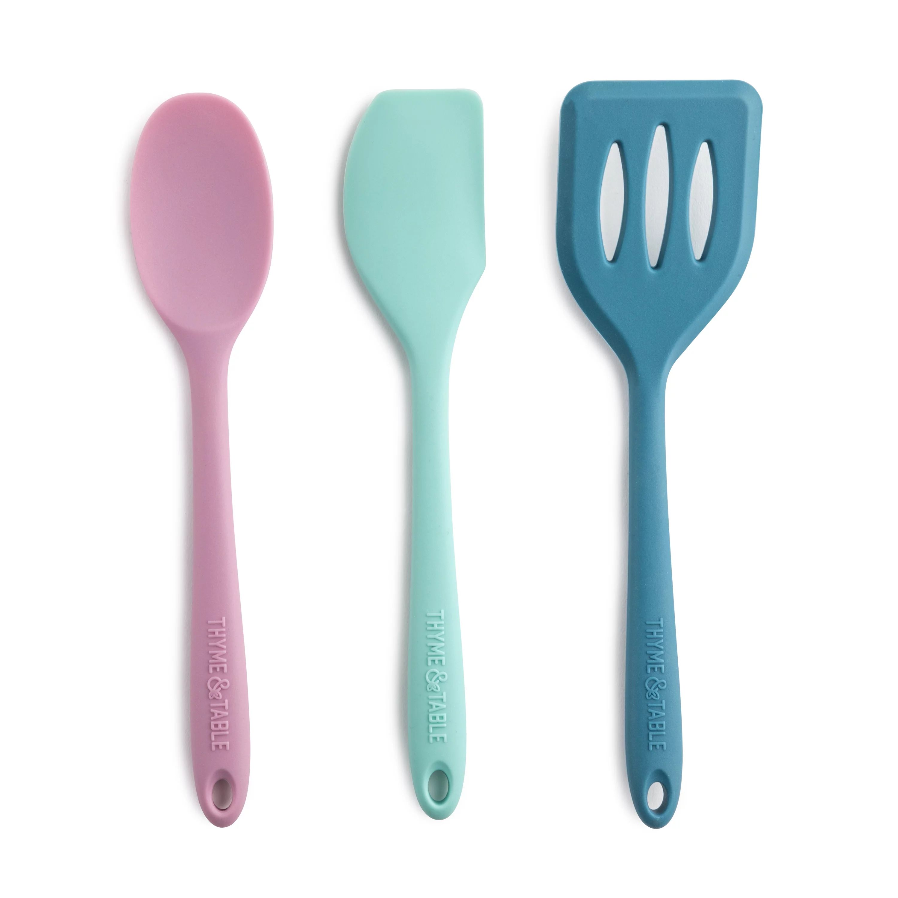 Thyme & Table Silicone Mini Tools Spatula, Turner, Pointed Spatula - Walmart.com | Walmart (US)