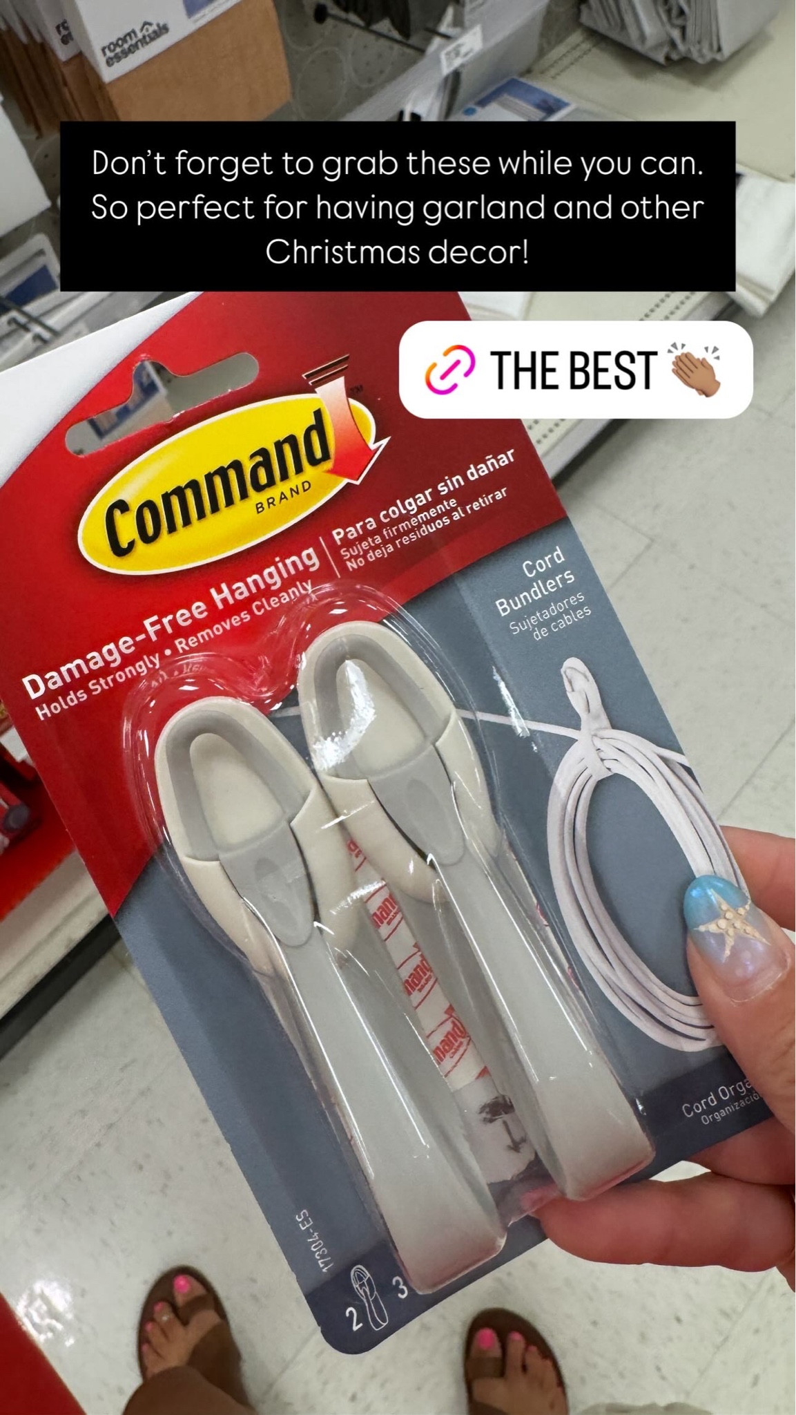 Command hooks the best for putting up garland! 

#LTKSeasonal #LTKHome #LTKHoliday