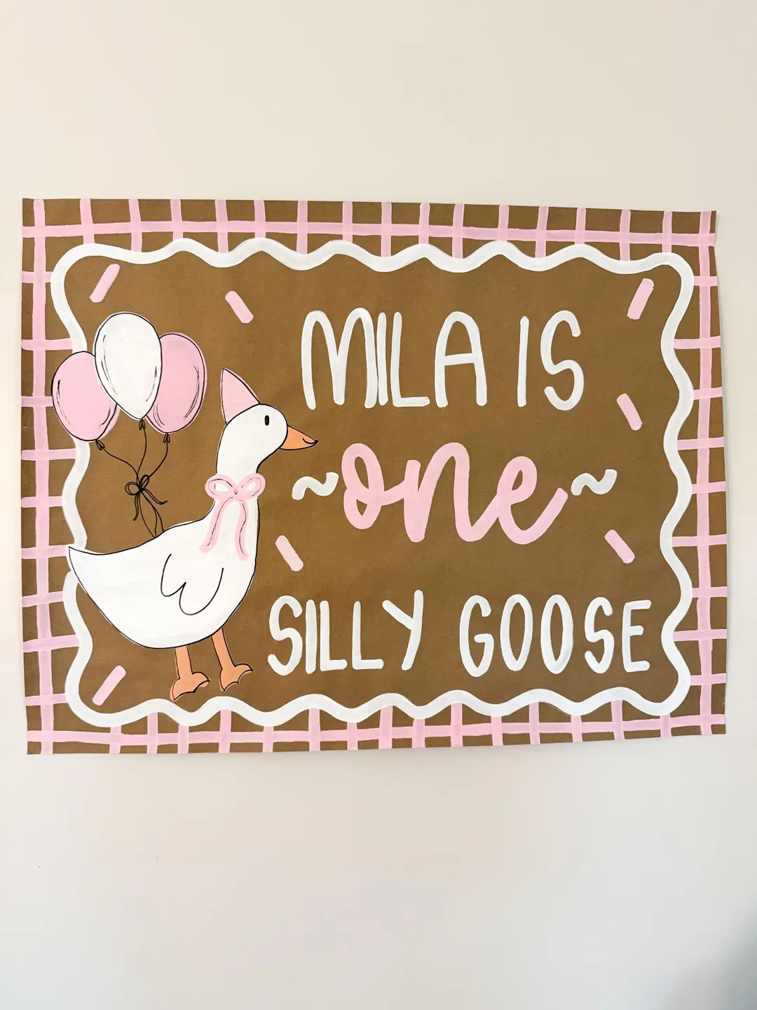 One silly goose party | goose theme party | one silly goose 1st birthday | 1st birthday painted b... | Etsy (US)