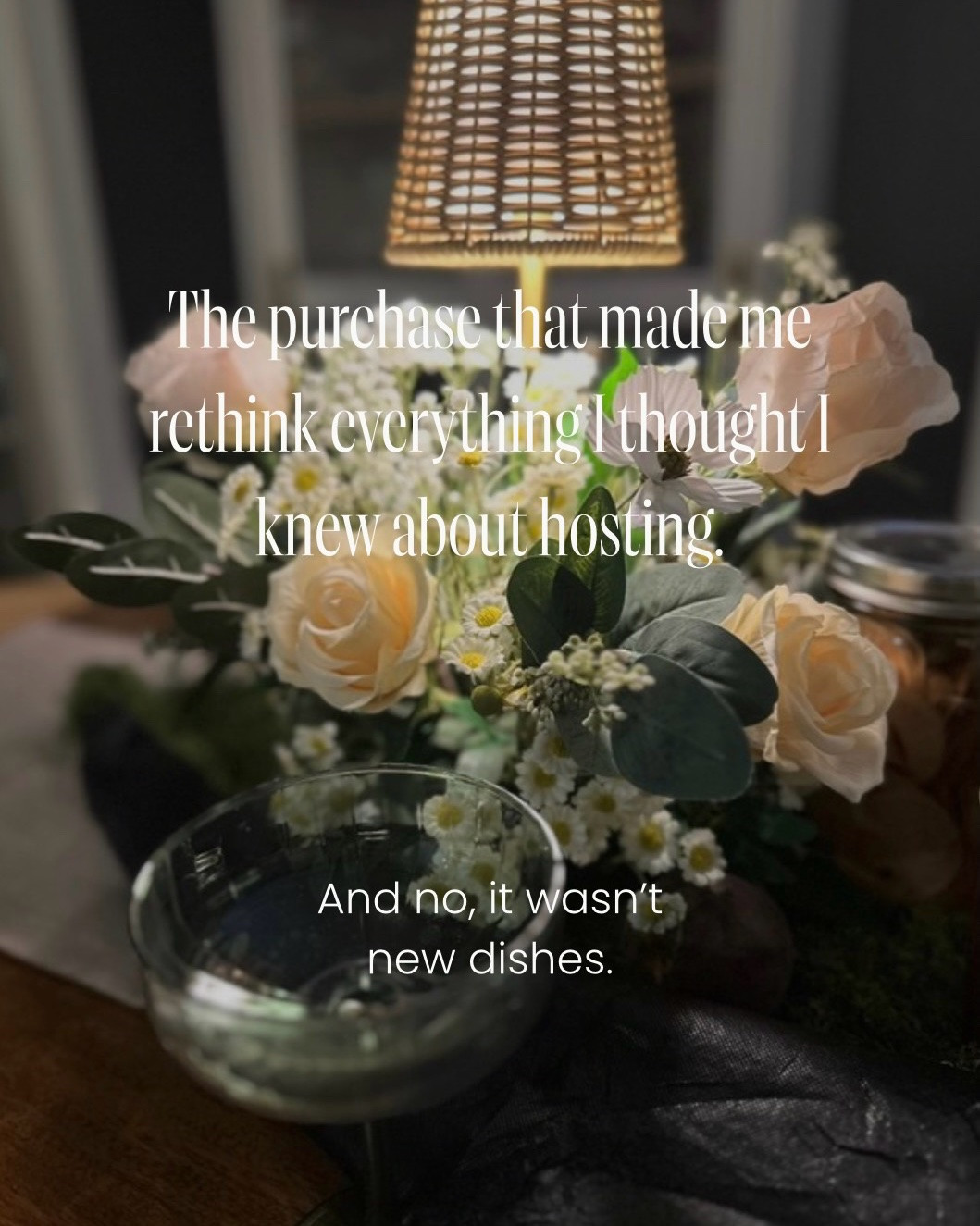 The purchase that made me rethink everything I thought I knew about hosting wasn’t china, crystal or some fabulous centerpiece.

It was a little rechargeable lamp.

Which feels slightly ridiculous considering how many years I’ve spent thinking about tables. 😂

But once I started putting small lamps on the table, I realized something:

I had been decorating the table when I should have been lighting the experience.

Think about the restaurants, hotel bars and little cafés where you immediately want to settle in and stay awhile.

It’s rarely because they have more decorations.

It’s the glow.
The music.
The comfortable chair.
The temperature.
The glass in your hand.
The fact that you can actually see the person sitting across from you without feeling like you’re under interrogation lighting.

And that’s changed the way I entertain at home.

I’ve started caring less about filling every inch of a table and more about creating layers of atmosphere.

A little lamp.
Something low and pretty in the middle.
Good glassware.
Cloth napkins.
Food people actually want to eat.

Done.

That’s also becoming my definition of real-life luxury: not buying more simply because something can be upgraded, but figuring out which small details actually change the experience.

Sometimes the $30-ish detail does more than the $300 one.

And sometimes the centerpiece you don’t buy is the upgrade.

What’s one surprisingly small purchase that’s made your home noticeably better?

I’m genuinely curious because those are usually the best recommendations.

Save this before your next dinner, and send it to your friend who’s still turning on the big light. 😂 @sociallyshi

#LTKdayinmylife #LTKHome #LTKfoodie