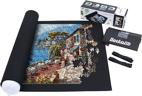 Amazon.com: Becko Puzzle Mat Roll Up Puzzle Mats for Jigsaw Puzzles Puzzle Roll Up Mat Puzzle Boa... | Amazon (US)