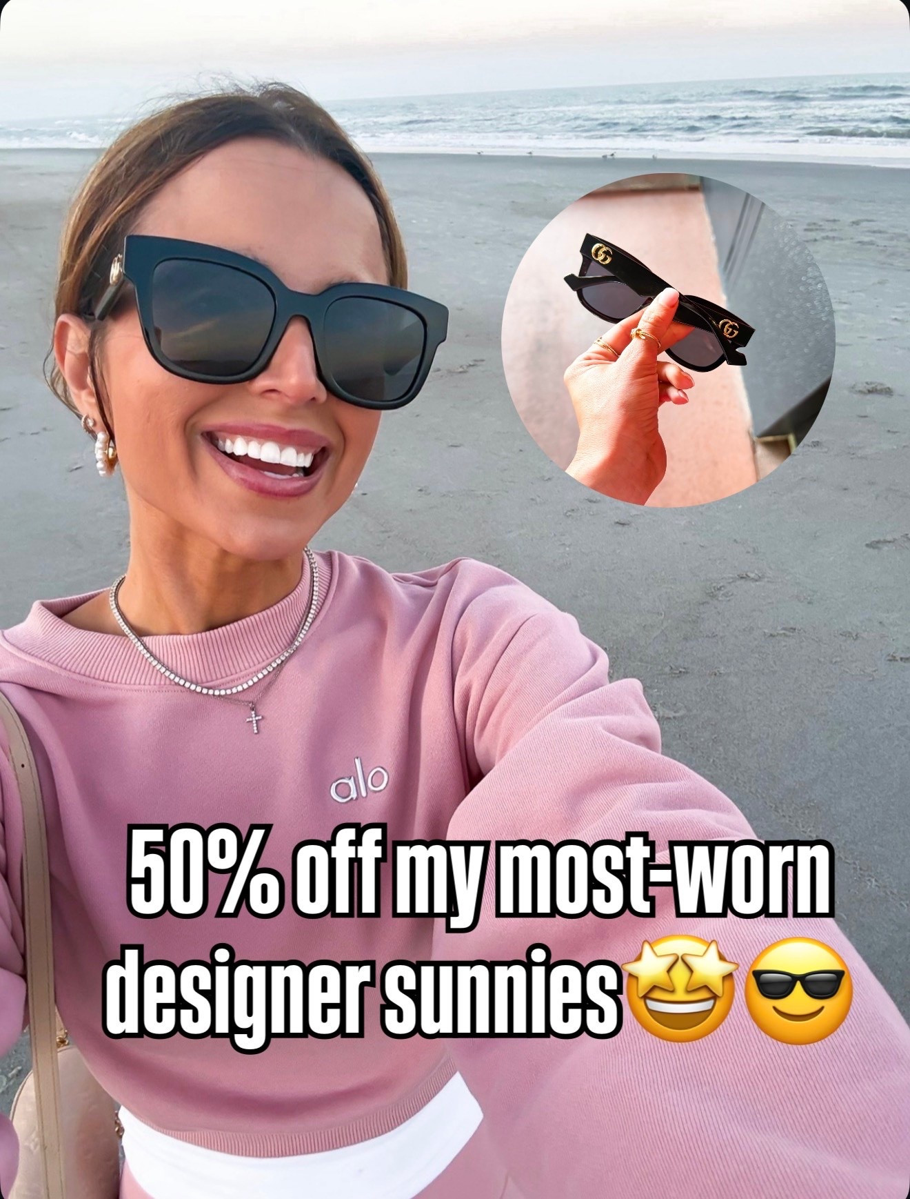 13 little things making my life better right now! My most-work designer sunnies are 50% off right now! Alo crop sweatshirt in XS. 
#LTKootd #LTKTravel #LTKWorkwear
