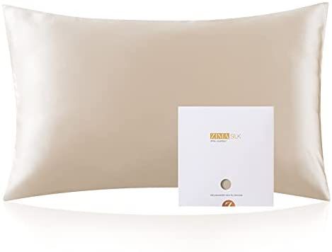 ZIMASILK 100% Mulberry Silk Pillowcase for Hair and Skin Health,Soft and Smooth,Both Sides Premiu... | Amazon (US)