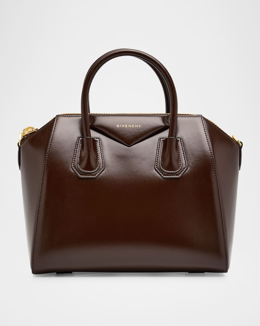 Antigona Small Top Handle Bag in Box Leather | Neiman Marcus