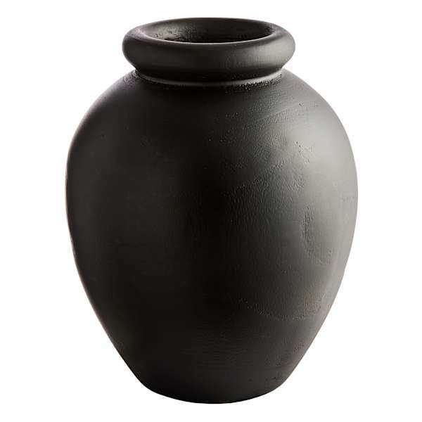 Black Wooden Vase, 9.5", sold by At Home | At Home