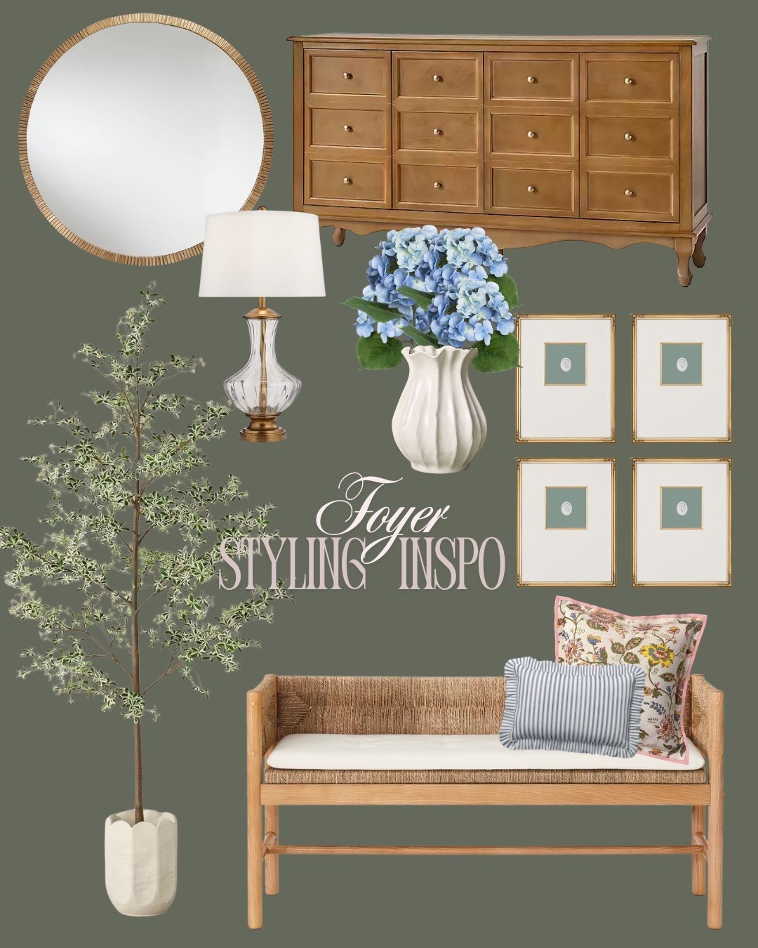 We are currently upgrading our foyer to add more character and charm to the space. Here is a styling inspo design board for your foyer space #interiorstyling #interiordesign #home #springrefresh

#LTKSeasonal