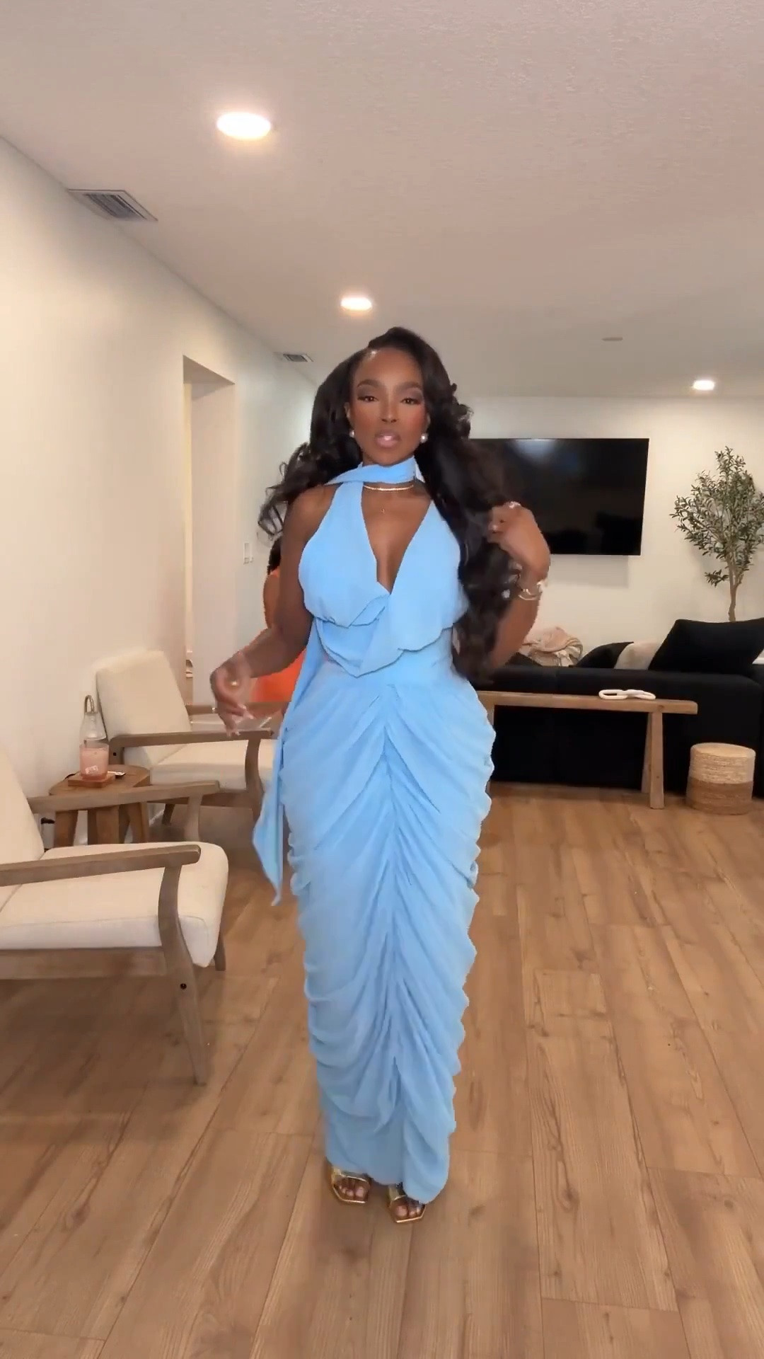 Hi Babes!

This powder blue dress is pure elegance. The draped neckline, soft ruching, and flowing scarf detail create such a romantic, expensive-looking silhouette that feels straight off a designer runway. It's feminine, flattering, and one of those dresses that instantly makes you feel confident the moment you put it on.

If you're curvy, this style is beautiful because the draping enhances your shape while the ruching creates a smooth, sculpted fit through the waist and hips. The soft blue color is timeless, photographs beautifully, and works for so many special occasions, making it a piece you'll reach for again and again.

Where to wear this:
• Wedding guest events
• Engagement parties
• Bridal showers
• Formal dinners
• Cruise vacations
• Special celebrations

Everything is linked below.

xx Kira | IG: KirasFashionFinds

34D - 27 - 40 • Size Small or 4

#LTKgrwm #LTKootd #LTKdayinmylife