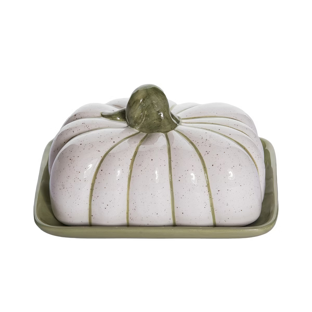 Transpac Ceramic Pumpkin Butter Dish Decorative Fall Harvest Figurine Tabletop Decor for Autumn G... | Target