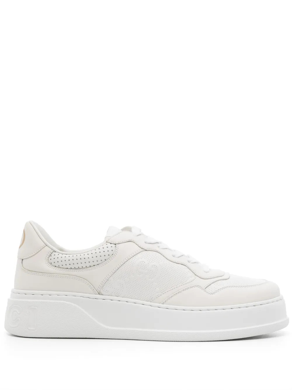 Gucci GG Supreme Perforated Sneakers - Farfetch | Farfetch Global