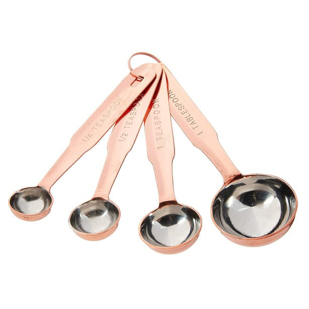 COPPER FINISH MEASURING SPOONS SET OF 4 | Indigo (CA)