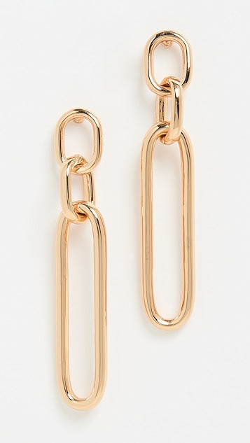 Gold Link Chain Earrings | Shopbop