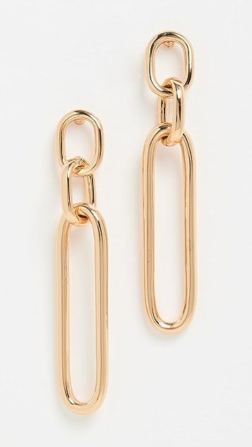 Gold Link Chain Earrings | Shopbop