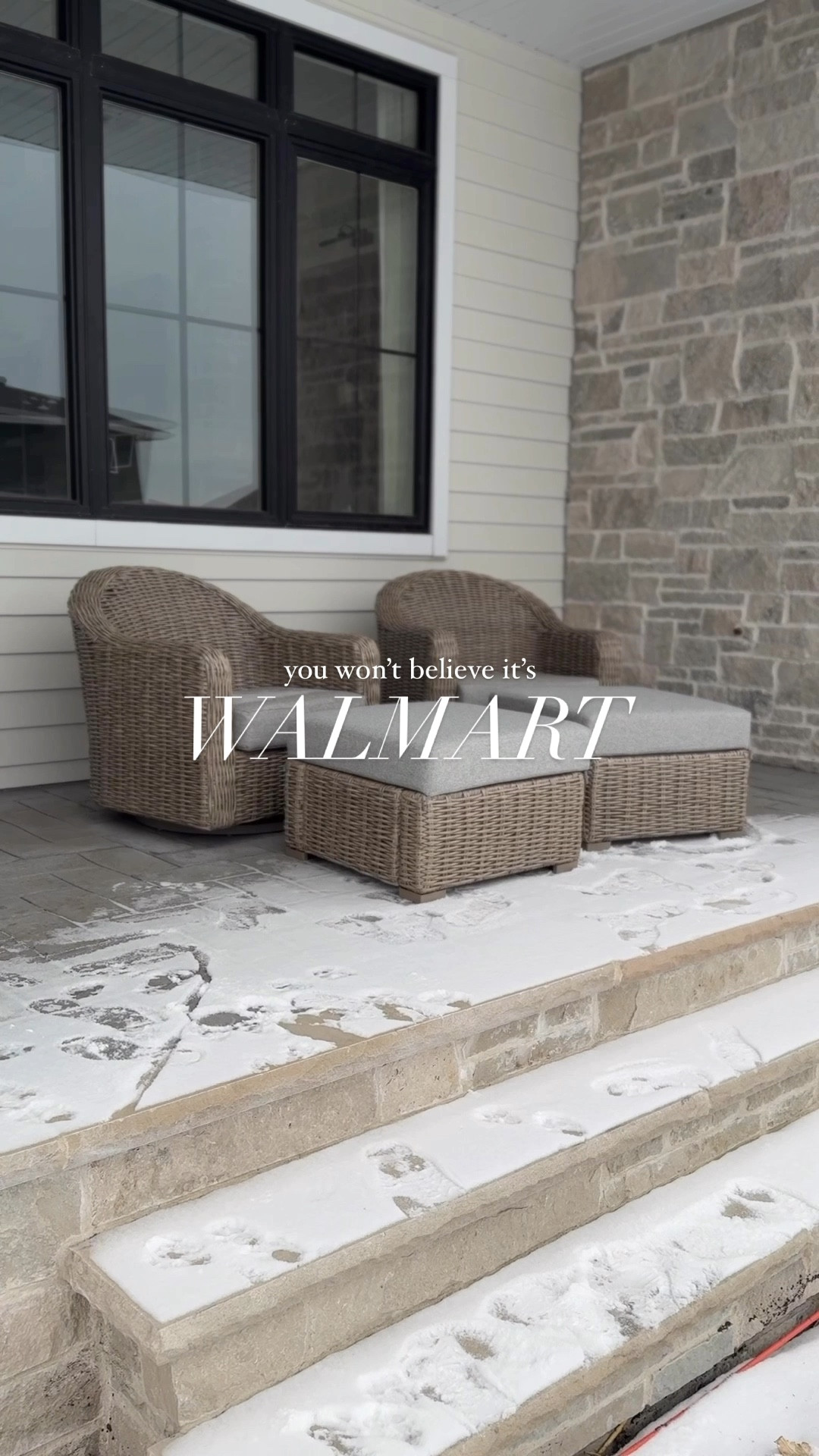 New Walmart patio chairs, under $250 per chair! 

Shop these chairs and matching ottomans here!

Weather resistant wicker, swivels, and glides, and includes a heavy duty cover. The cushion secures to the chair so it won’t fly away when it’s windy!

This collection also features a sofa and stationary chairs. Also available in a dark brown color!

Make sure you’re following me @frengpartyof6 to receive the links and for more affordable home finds! 

#walmart #walmarthome #walmartfind #walmartpatio #patiofurniture #boujeeonabudget #affordablehome 

#LTKSeasonal #LTKHome