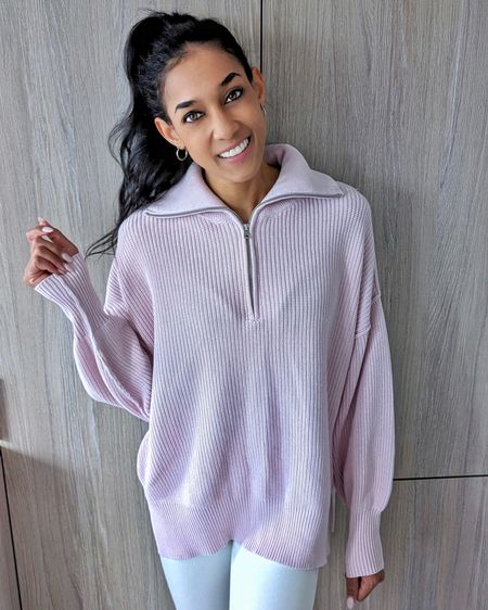 Sweater, quarter zip sweater, lavender sweater, spring sweater

#LTKsalealert #LTKSeasonal #LTKfindsunder50