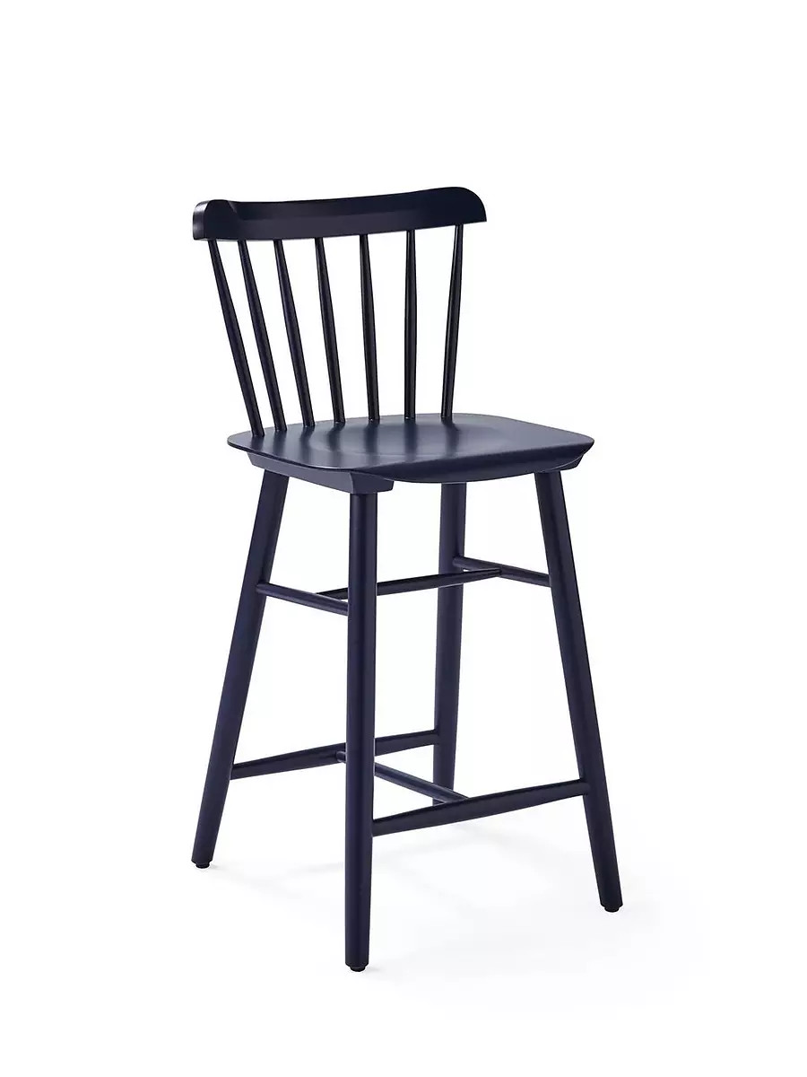 Tucker Counter Stool - Midnight | Serena and Lily