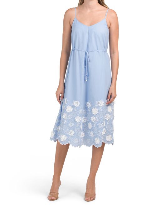 Becca 3d Cotton Embroidered Dress | TJ Maxx