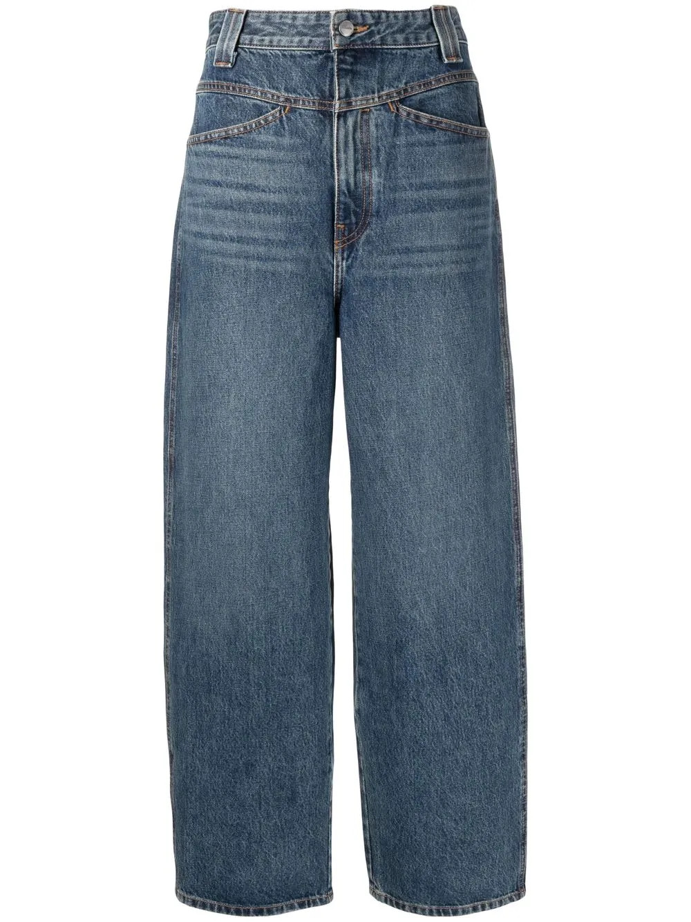 Preen wide-leg jeans | Farfetch Global