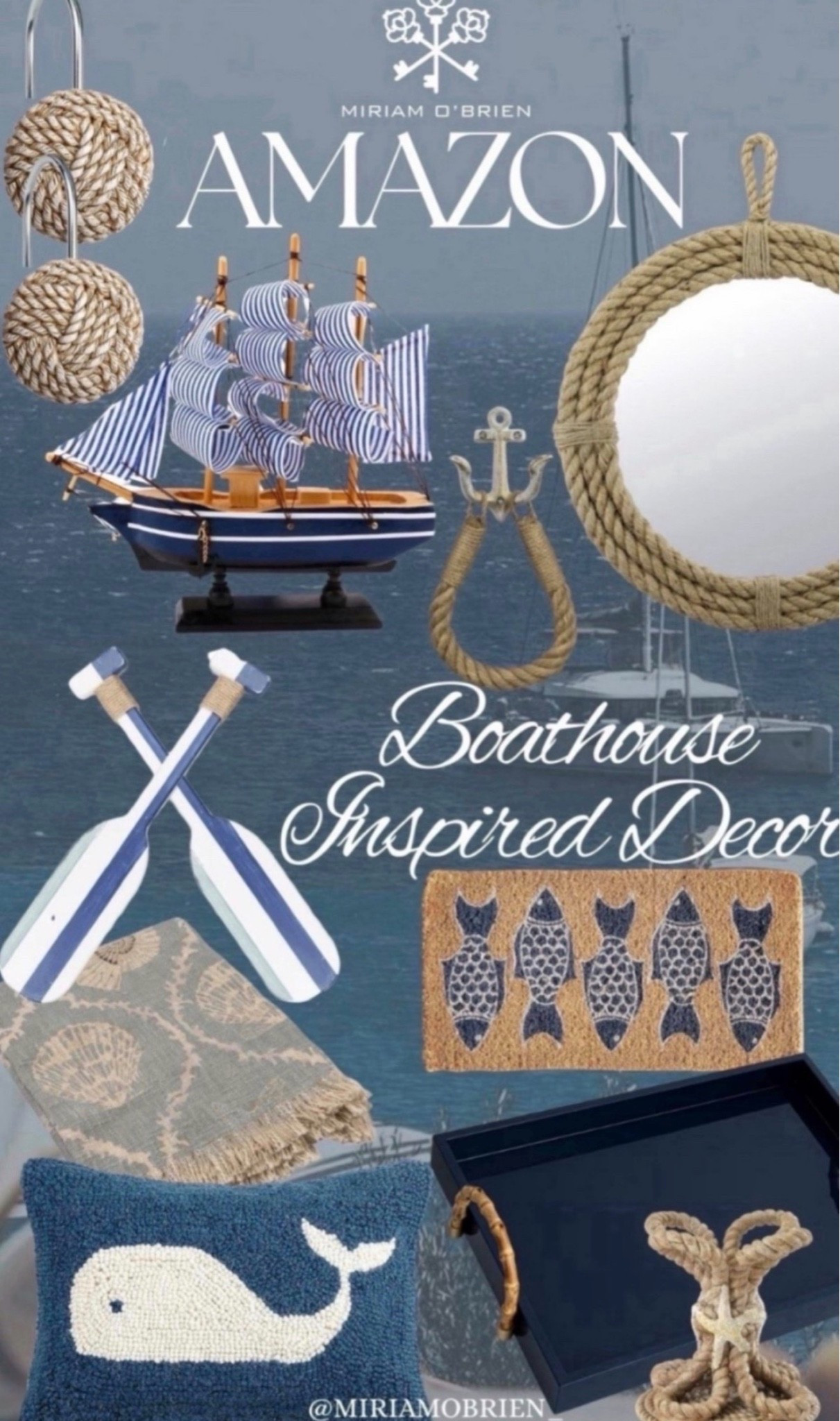 I'm adding a nautical twist to my space with these beachy decor pieces!

Follow me at @miriamobrien_ on IG and TikTok!

#LTKSeasonal #LTKOver40 #LTKHome