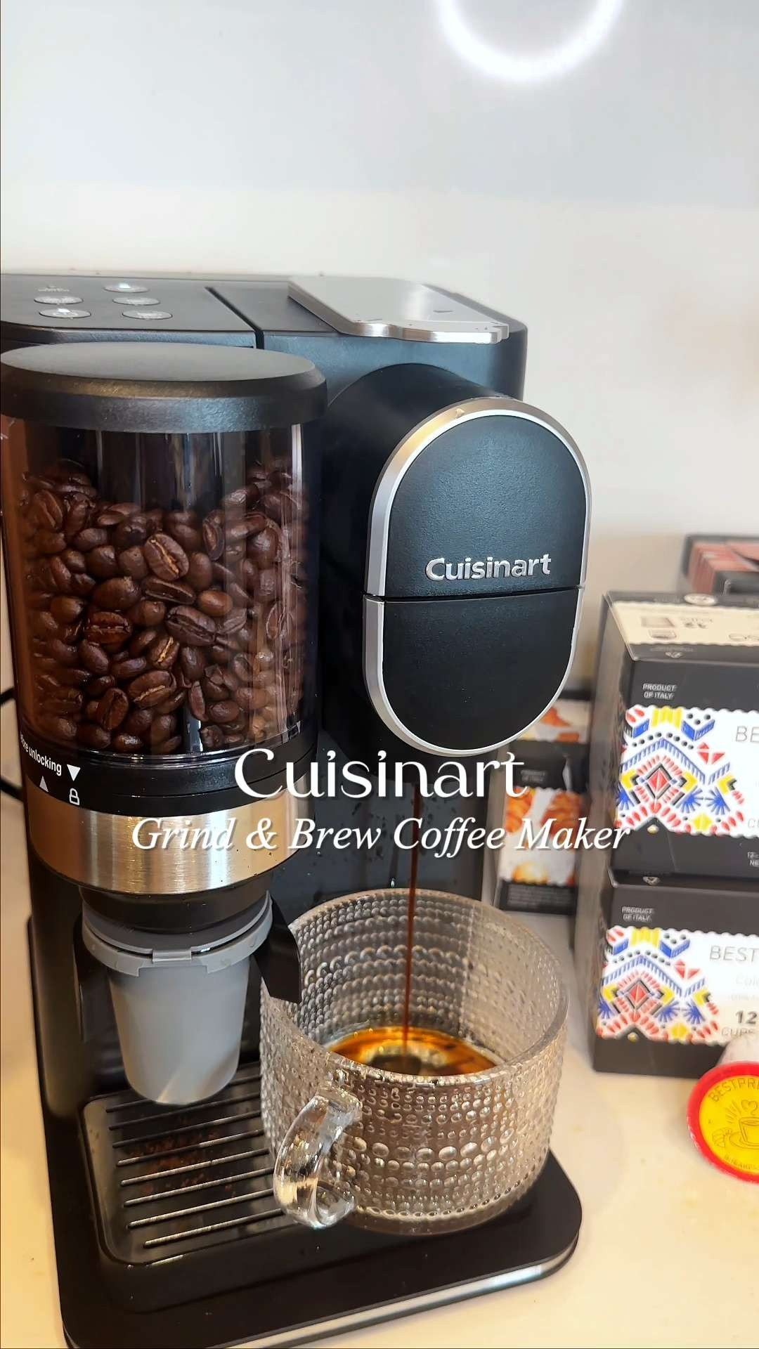 Fresh coffee just hits different when it’s ground and brewed in one step ☕️ Grinding beans right before brewing makes every cup taste fresher and more flavorful. It’s convenient, easy to use, and gives that café-style coffee vibe without leaving the house ✨ #cuisinart #coffeelover #morningroutine #kitchenmusthave #coffeemaker #homecafe  

#LTKfoodie #LTKHome