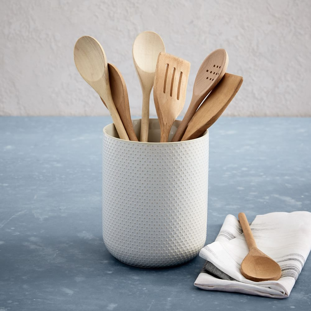 Textured Utensil Holder | West Elm (US)