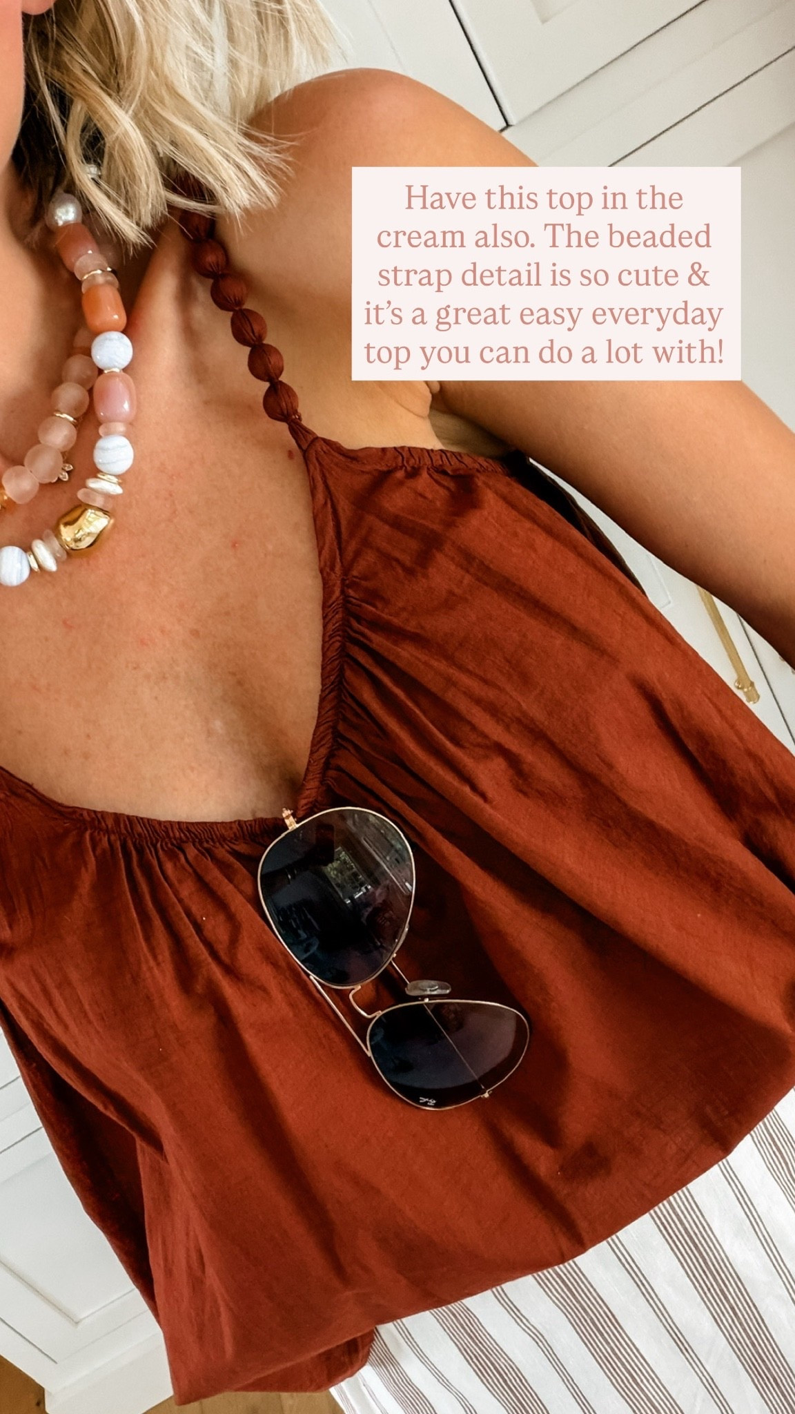 Love the beaded strap detail on this top! Such a great color heading into fall styling! Wearing XS.

Loverly Grey, Target find, Target fashion, beaded tank top, sale alert

#LTKootd #LTKSeasonal #LTKSaleAlert