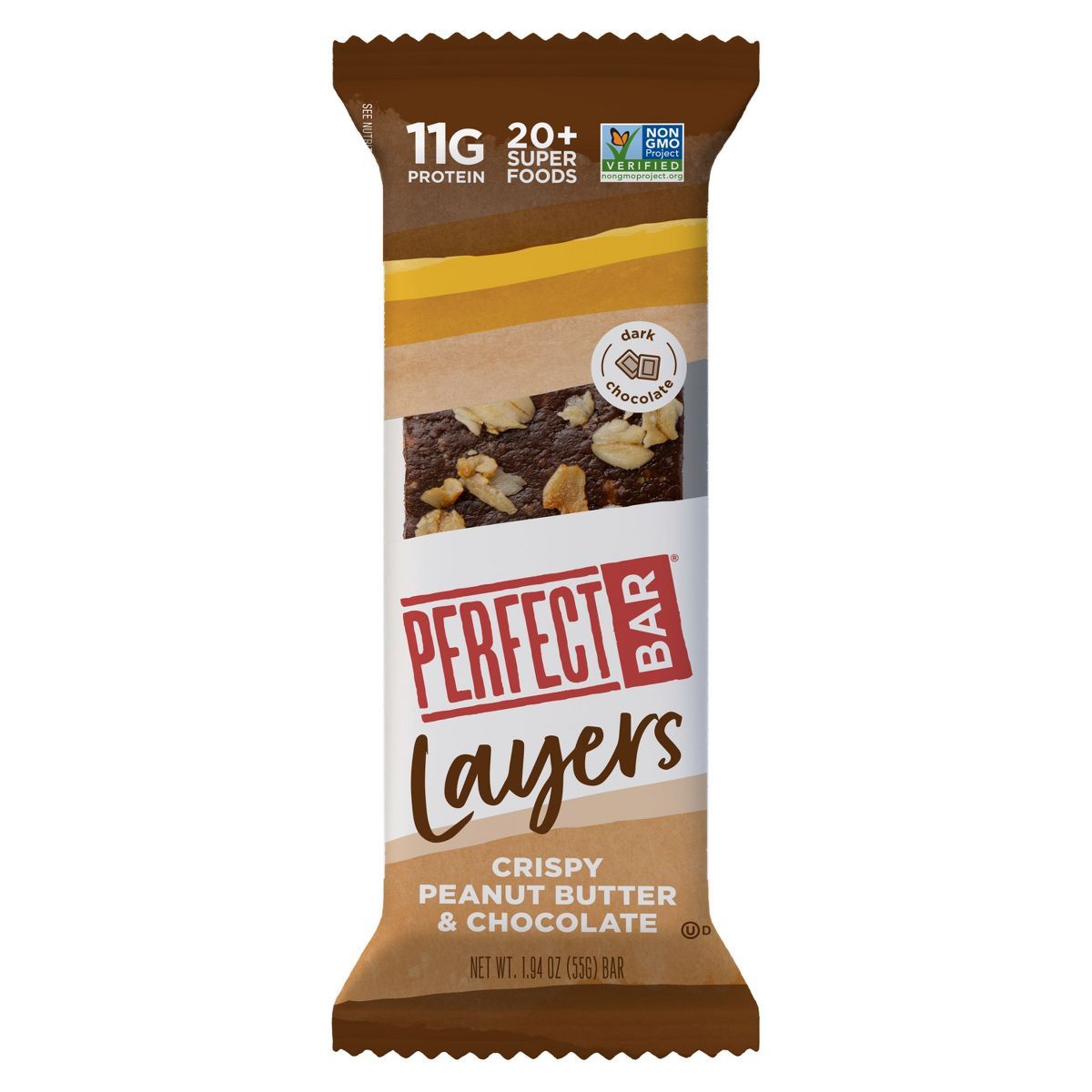 Perfect Bar Crispy Peanut Butter & Chocolate Layers Bar - 1.94oz | Target