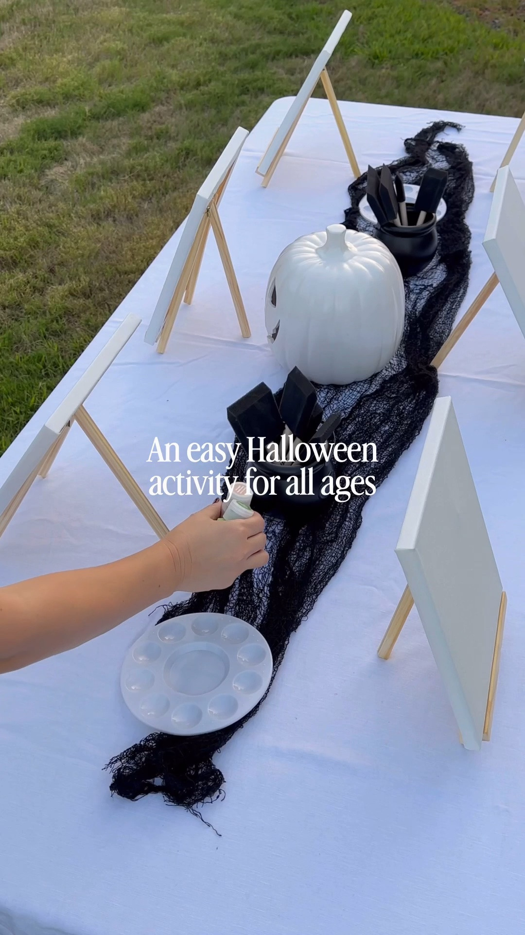 Halloween art night 🎃

Grab some mini canvases, paint, and brushes, and let everyone create their own spooky masterpiece. It’s an easy Halloween activity that works for kids, teens, and adults. Perfect for a family night or a get-together with friends.

#halloweenideas #halloweenactivities #familyactivities #halloweendiy #halloweenathome

#LTKHome