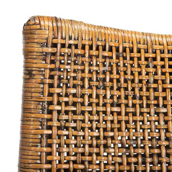 SAFAVIEH Gianni Tropical Coastal Cushion Arm Chair - Brown/Black | Bed Bath & Beyond