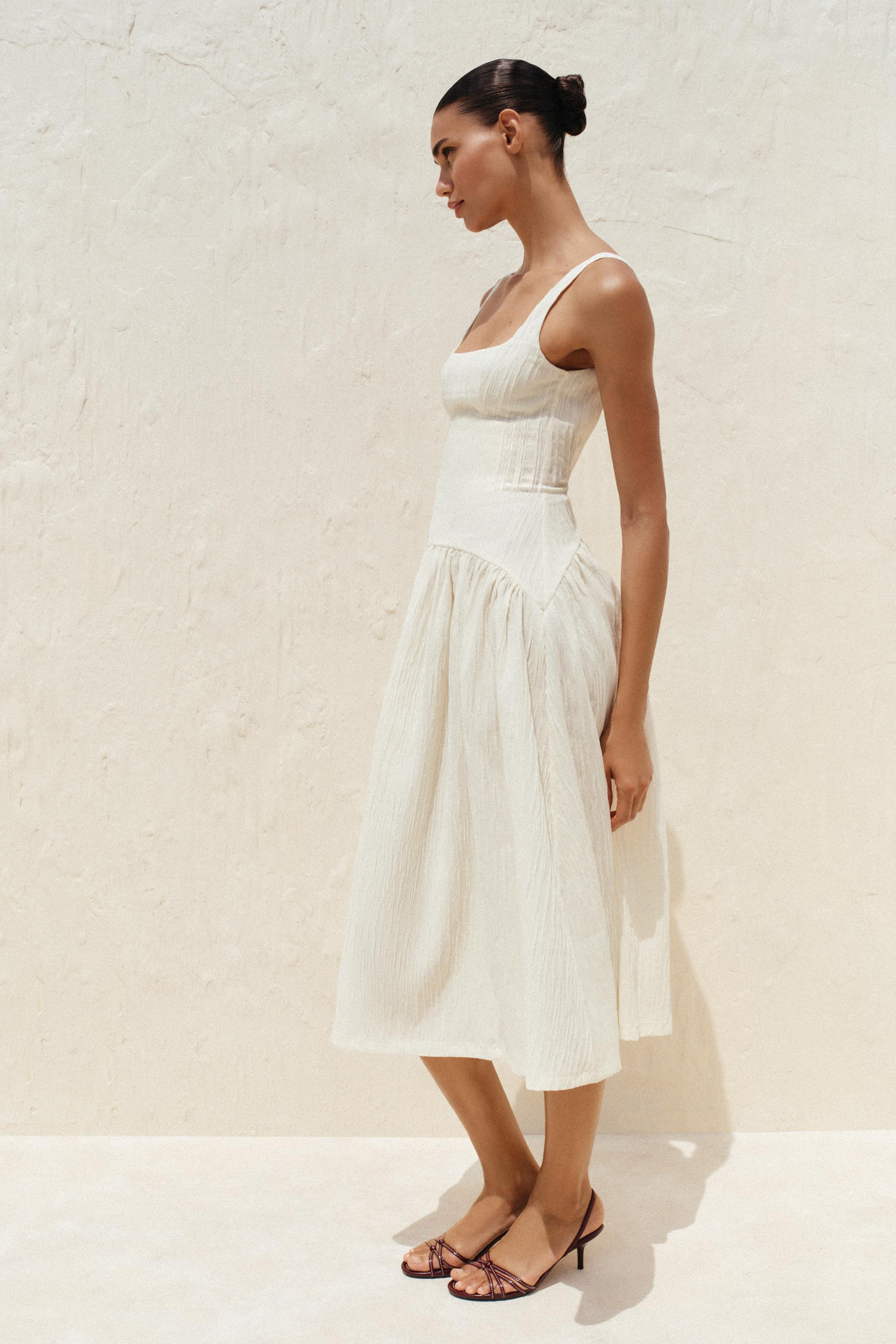 TEXTURED STRAPPY DRESS | Zara US