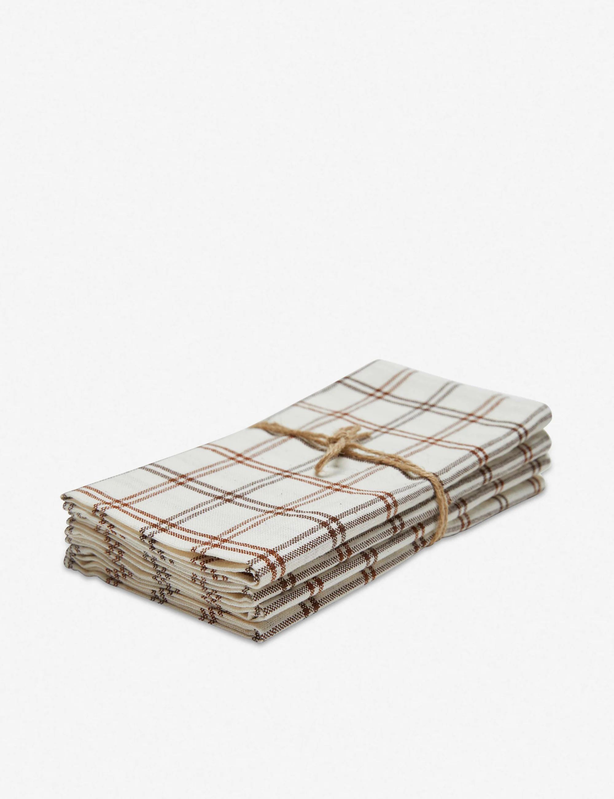 Mayfair Plaid Napkins (Set of 4) by Heather Taylor Home | Lulu and Georgia 