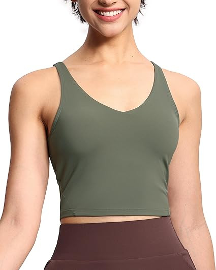 THE GYM PEOPLE Womens' Sports Bra Longline Wirefree Padded with Medium Support | Amazon (US)