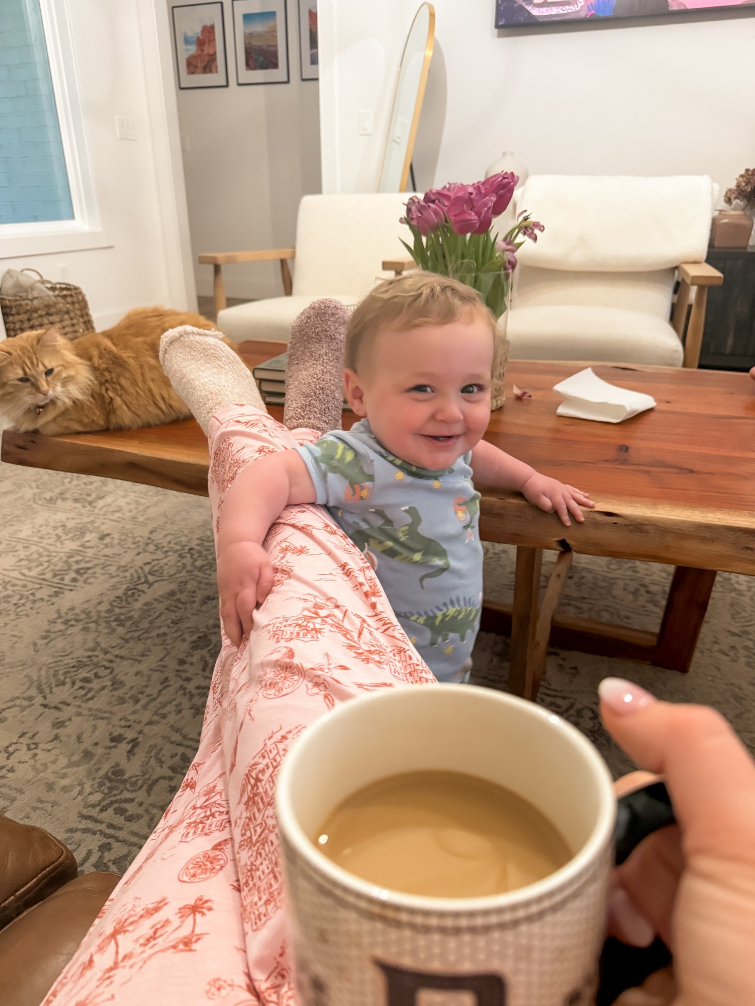 Coffee with my bestie! Our PJs are the softest and cutest! 

#LTKSpringSale #LTKStyleTip #LTKFindsUnder50