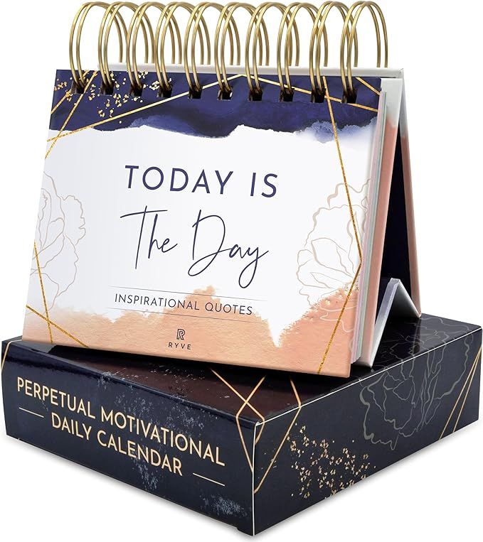 Motivational Calendar - Daily Flip Calendar with Inspirational Quotes - Inspirational Desk Decor ... | Amazon (US)